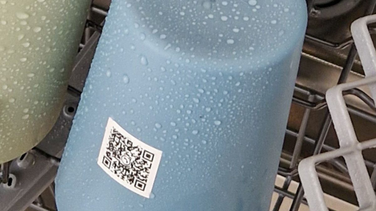 QR Code Aufkleber Etiketten spuelmaschinenfest und wasserfest von watsonlabel