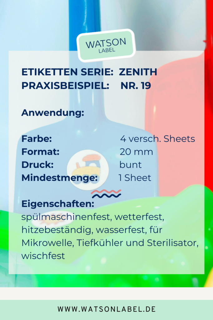 spülmaschinenfeste Stickersheets in 4 Motiven für Kindergarten und Kitas. Infos zu Eigenschaften: Sie sind  mehrfarbig bedruckt, jeder Sticker 20 mm Durchmesser. Sie sind wetterfest, hitzebeständig, wasserfest, wischfest, fuer Tiefkühler, MIkrowelle und Sterilisator geeignet.